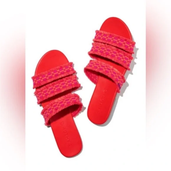 Rothy’s triple band fringe slides - Picture 2 of 4